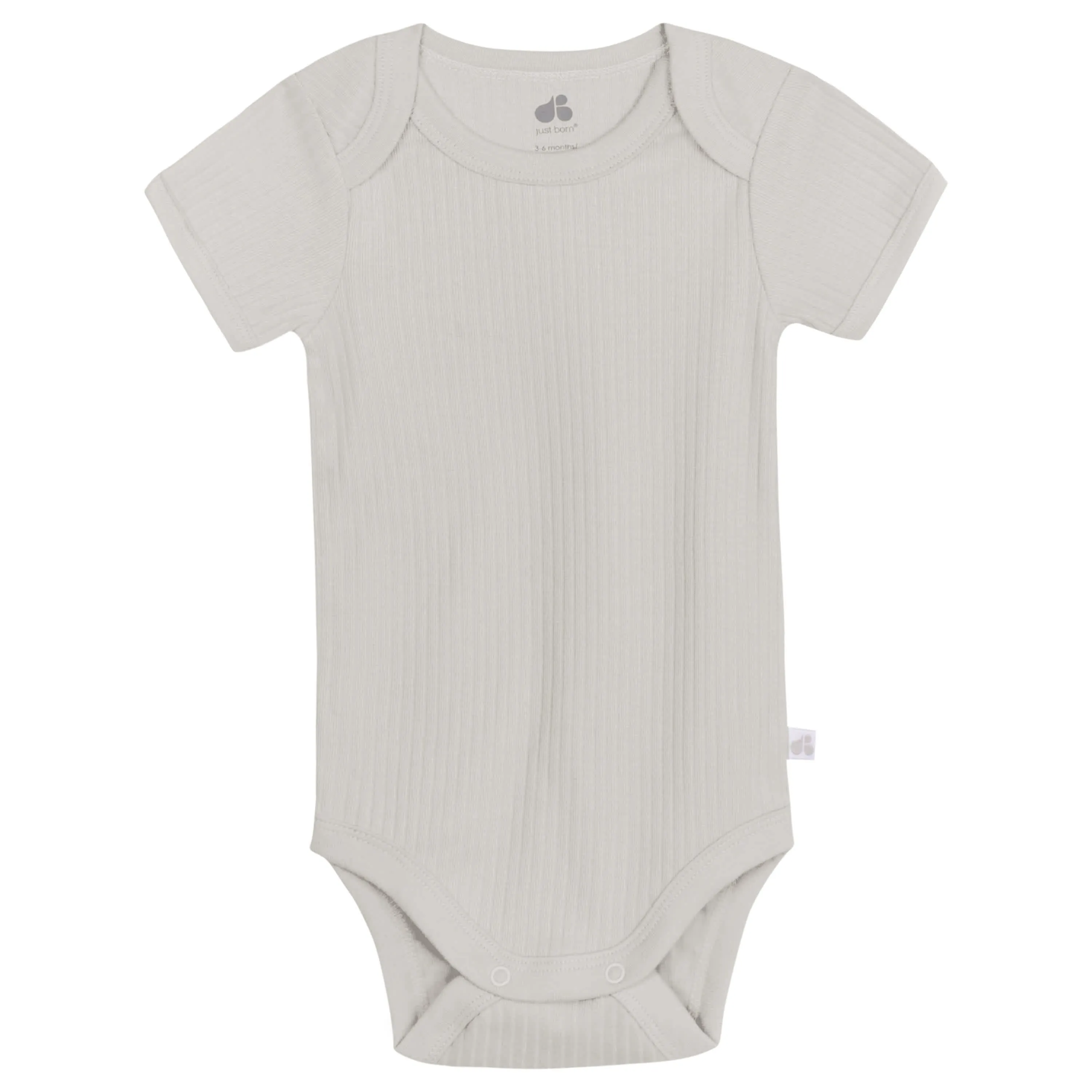 3-Pack Baby Neutral Natural Leaves Short Sleeve Bodysuits