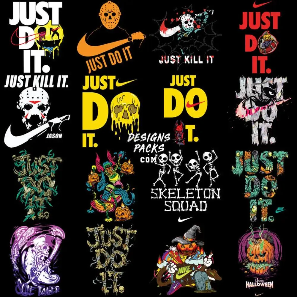 45 Halloween Horror Swoosh Mix Designs Bundle PNG