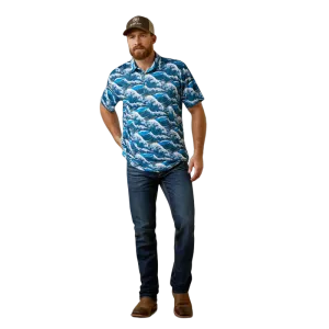 Ariat Men's Printed Western Aloha Polo Shirt