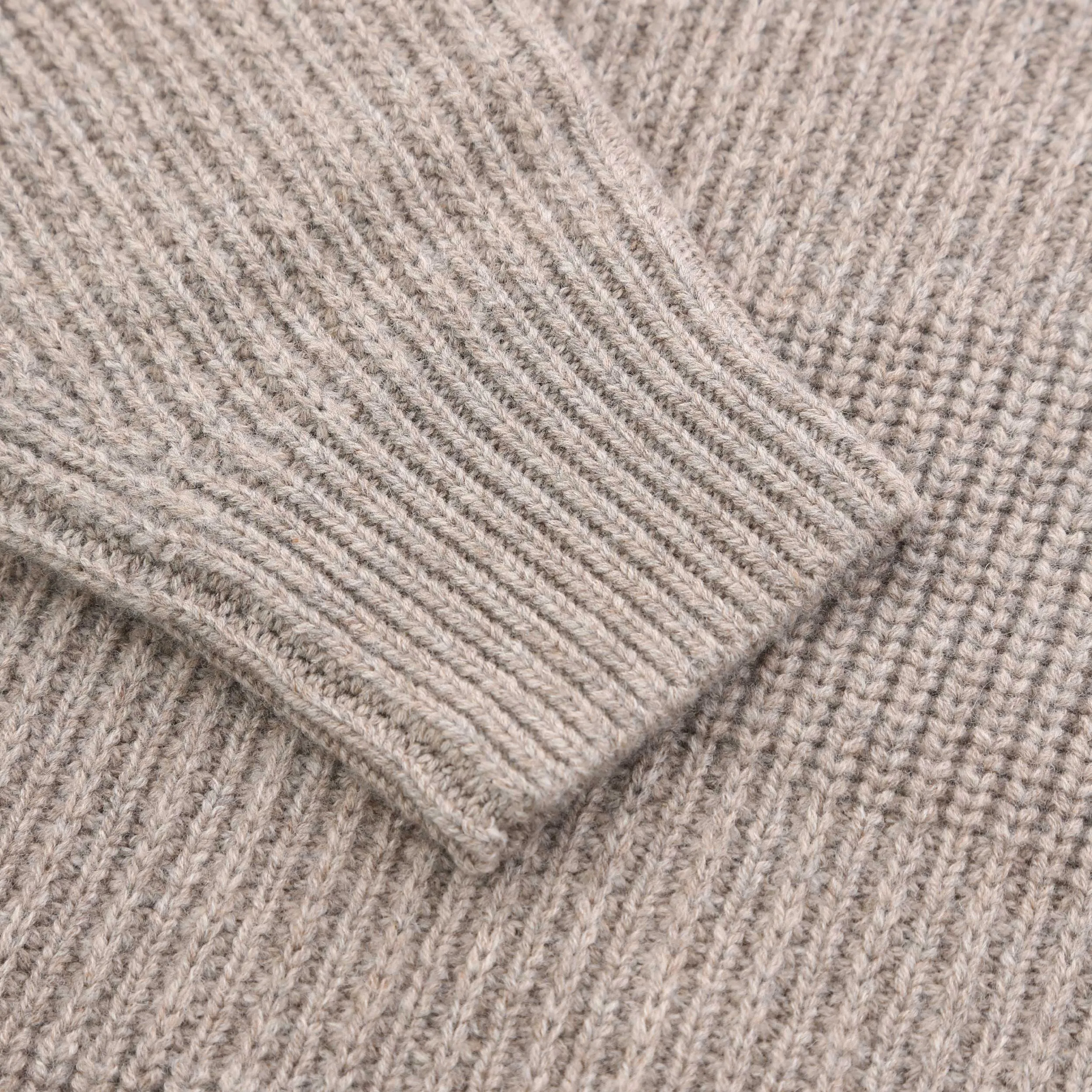 Belstaff Eden Mock Neck Jumper Ladies Knitwear in Fossil