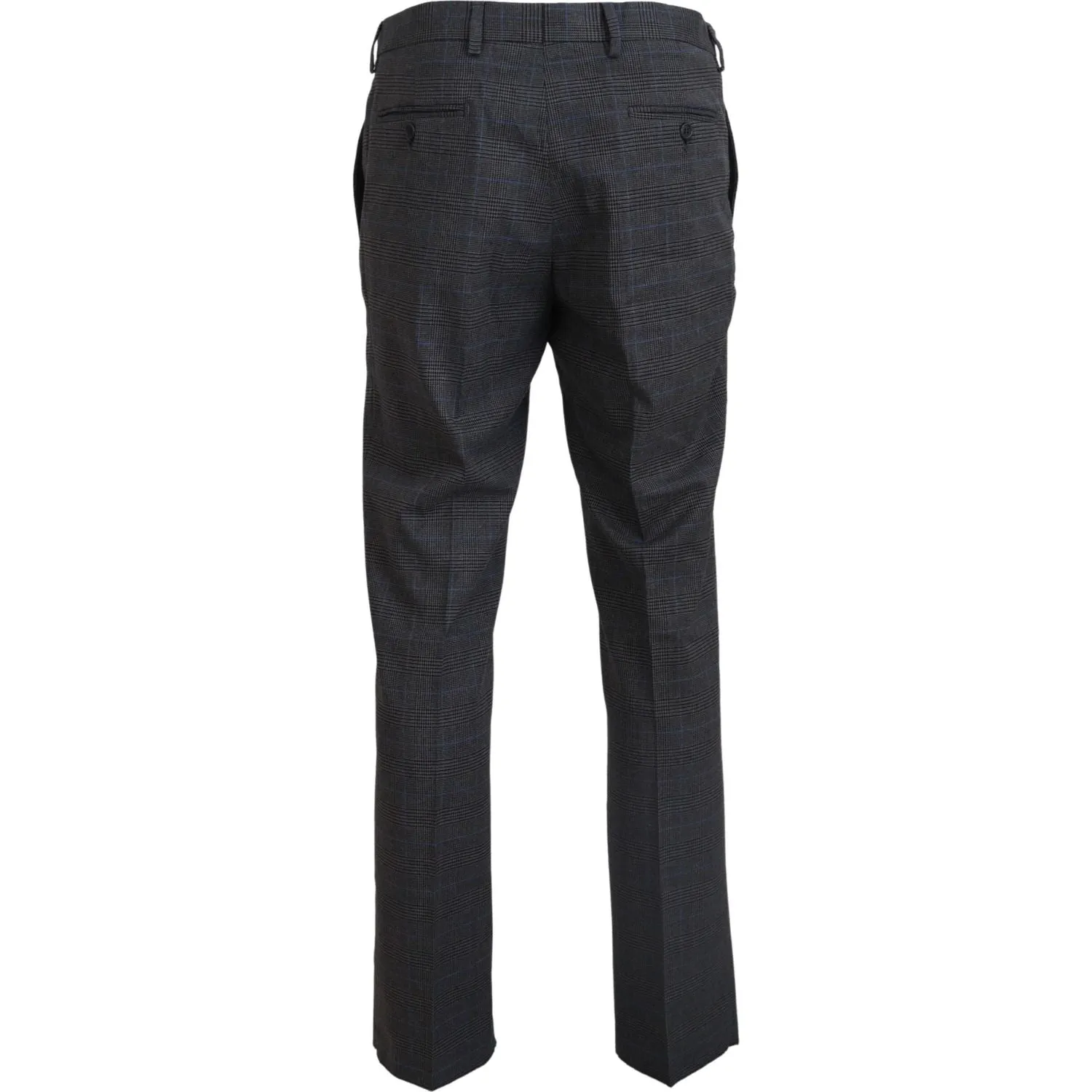 BENCIVENGA Elegant Checkered Wool Dress Pants for Men