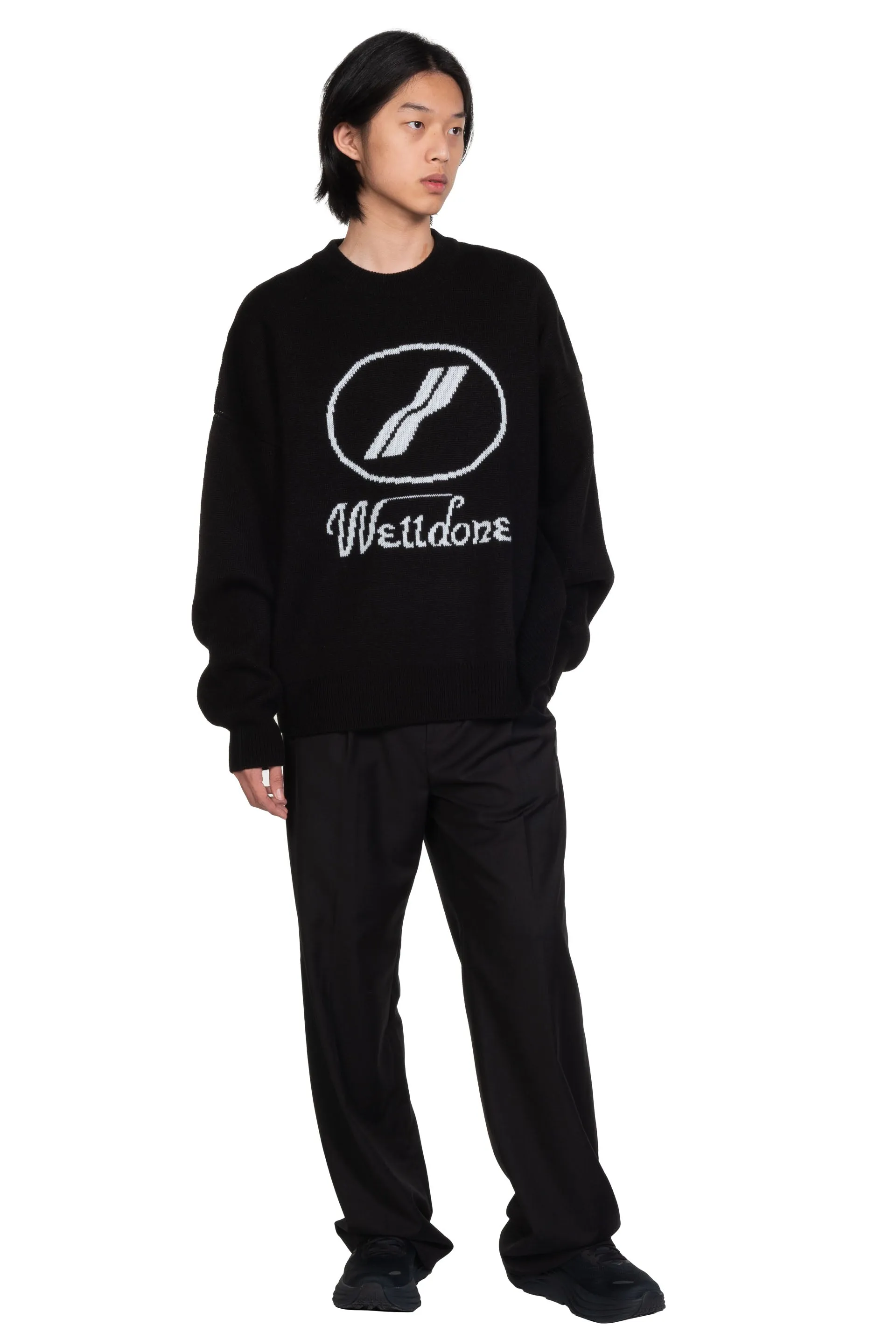 Black Logo Sweater