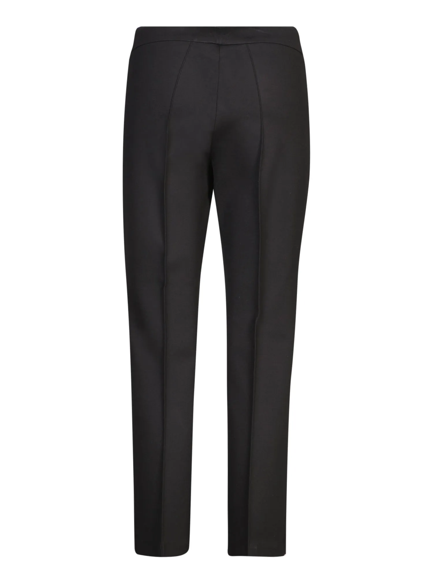 Black Milano Knit Trumpet Pants