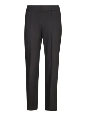 Black Milano Knit Trumpet Pants