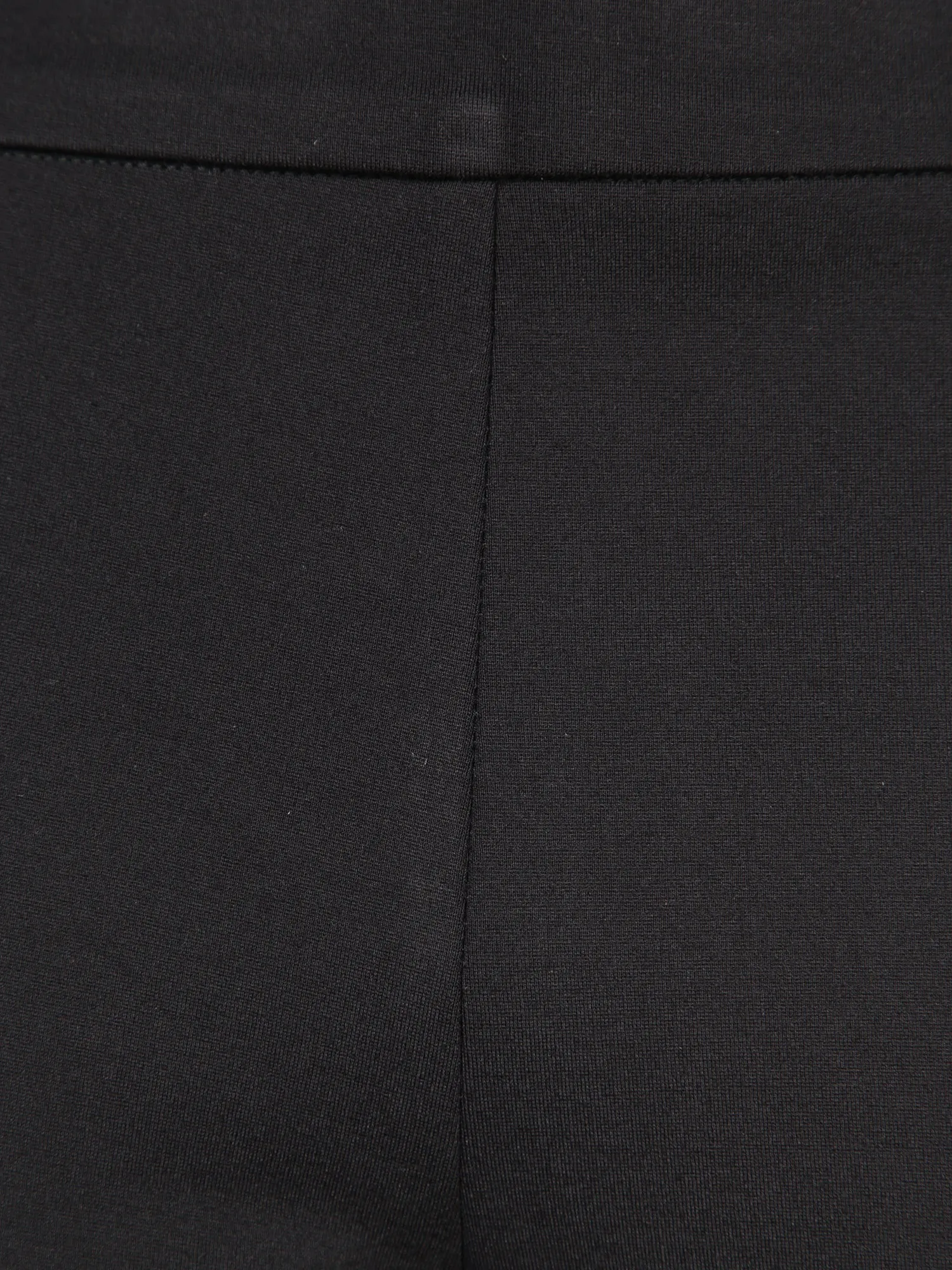 Black Milano Knit Trumpet Pants