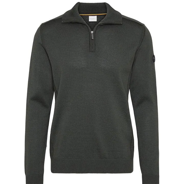 Bugatti Olive 1/4  Zip Knitwear