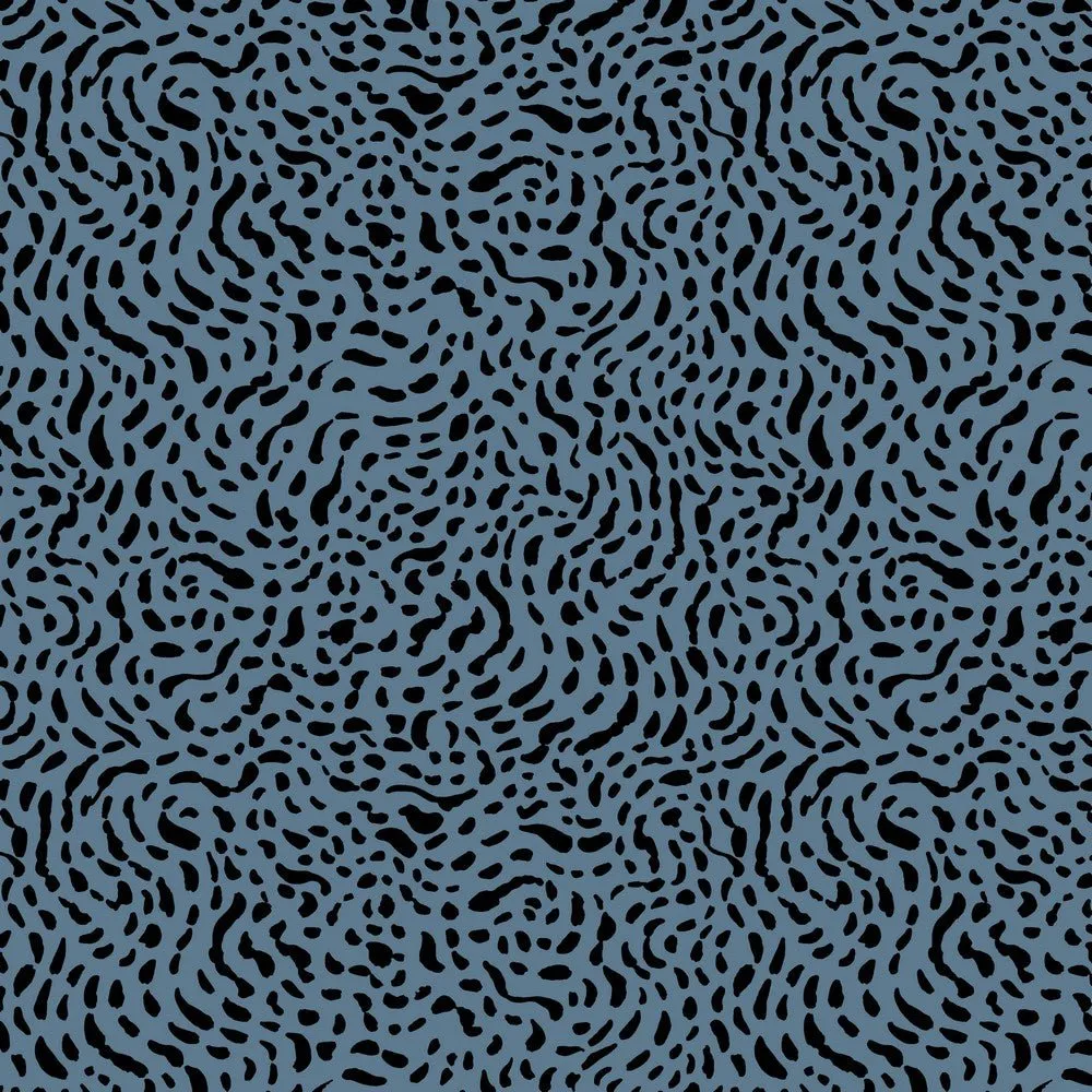 Cotton Jersey - Swirl Blue