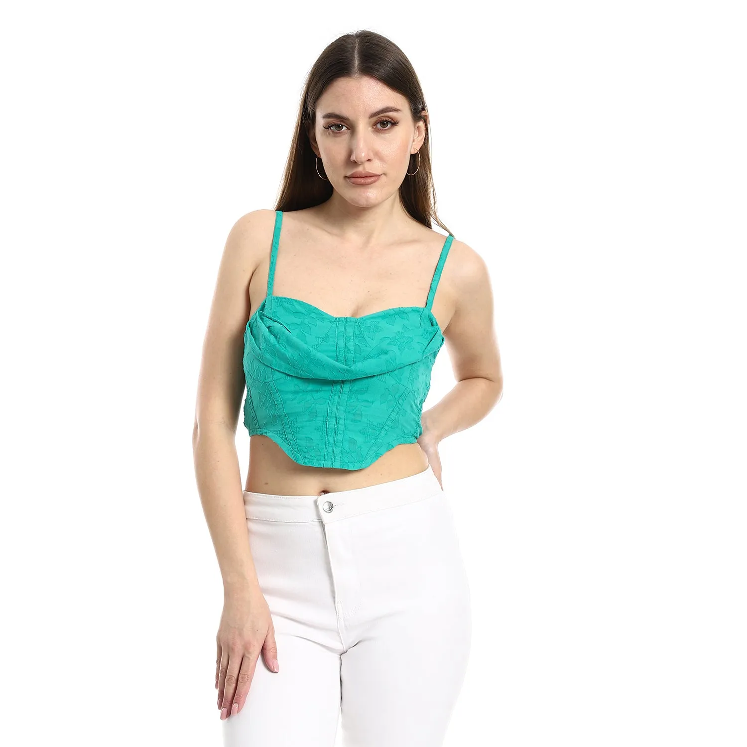 Crop Top With Thin Straps - Merch