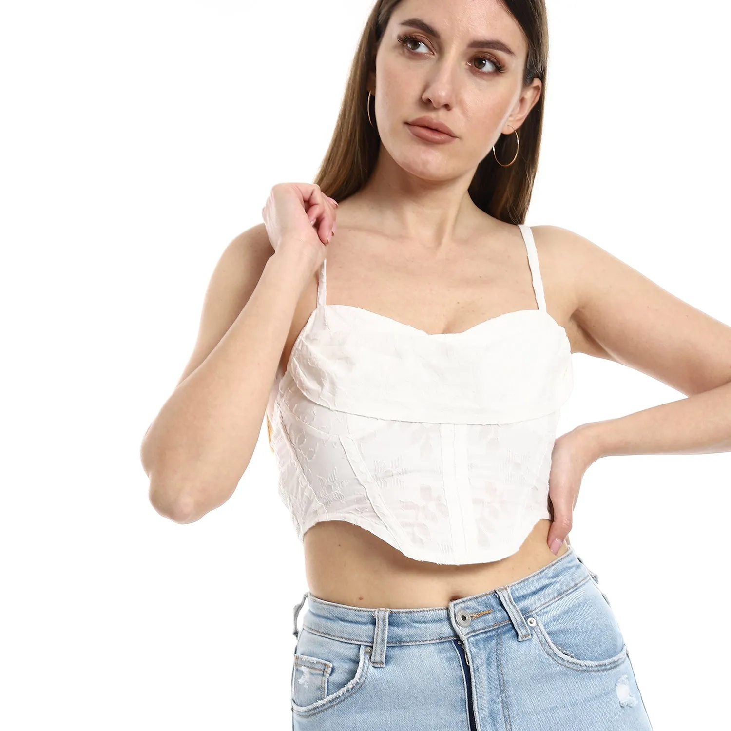 Crop Top With Thin Straps - Merch