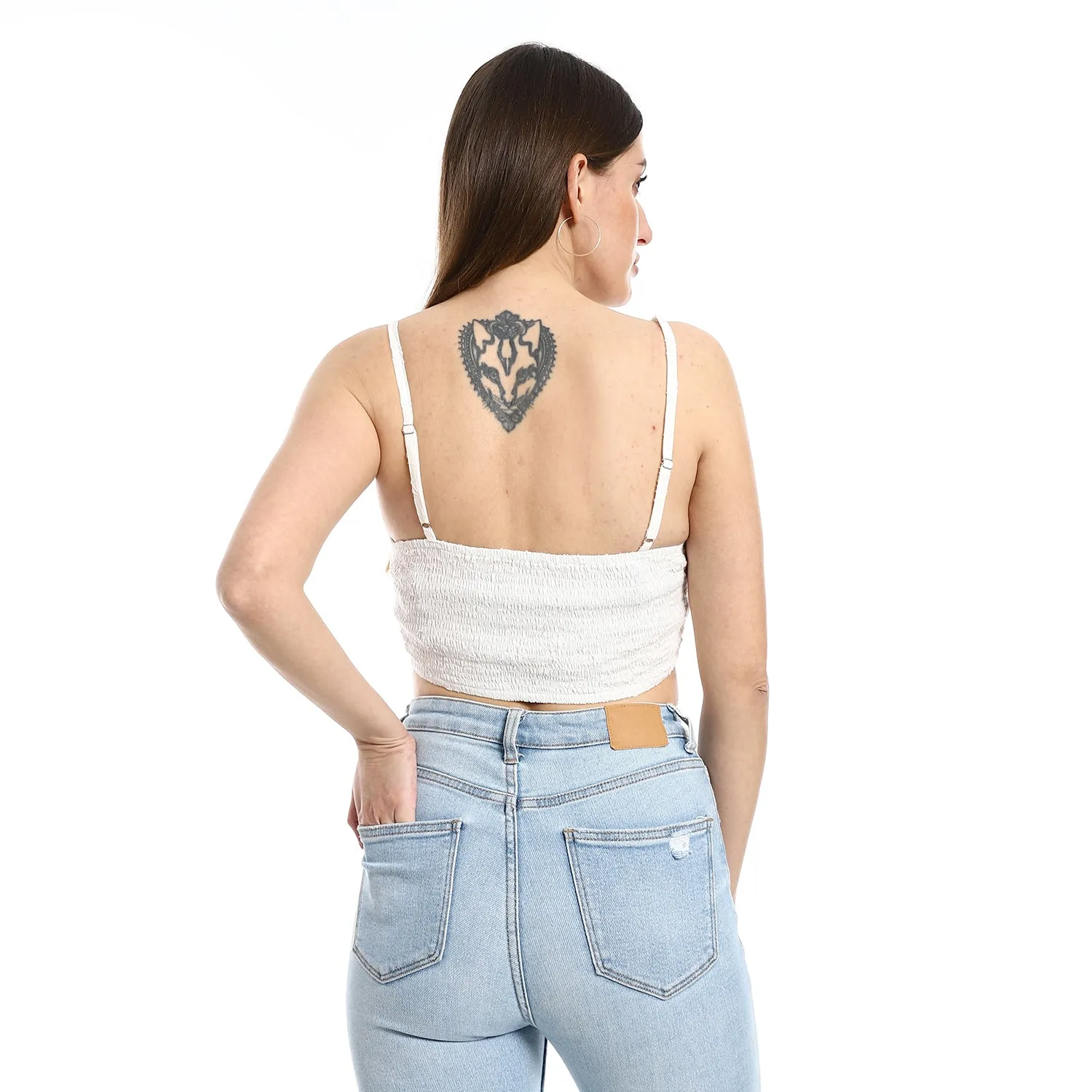 Crop Top With Thin Straps - Merch