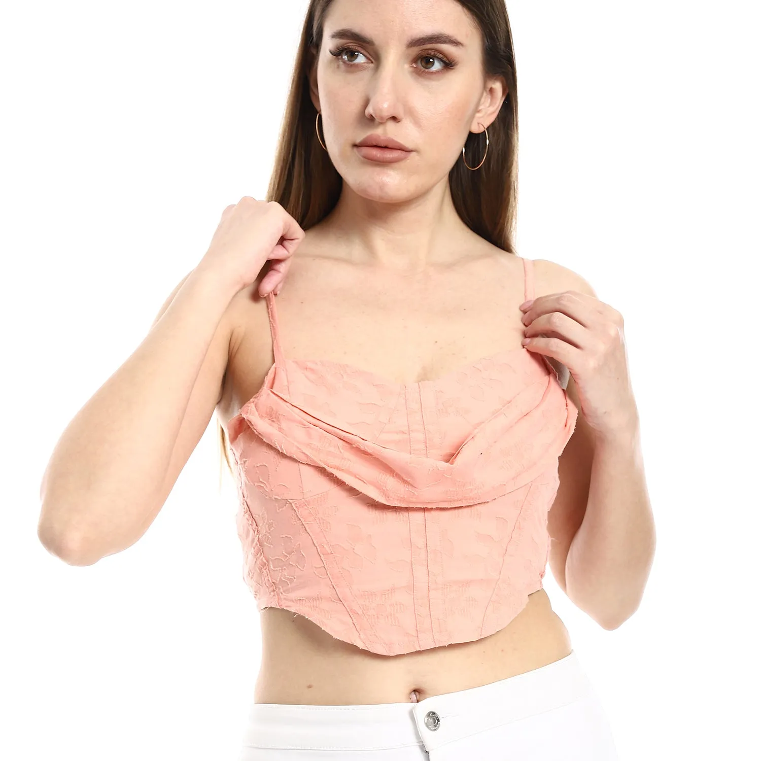 Crop Top With Thin Straps - Merch