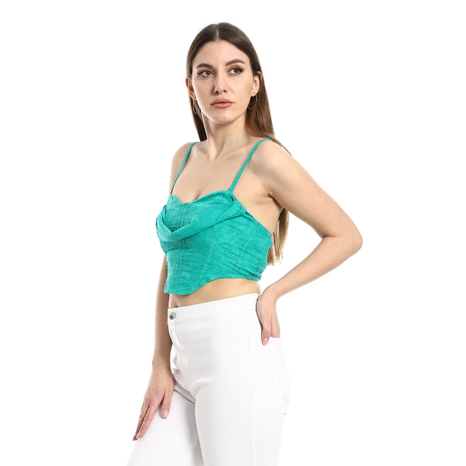 Crop Top With Thin Straps - Merch