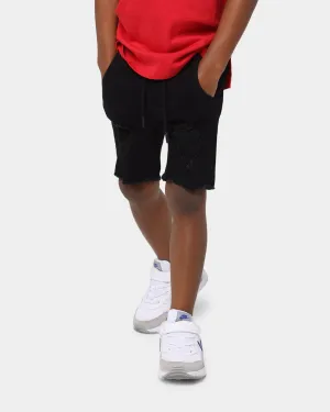 EN ES Kid's Versatile Ripped Denim Shorts Black