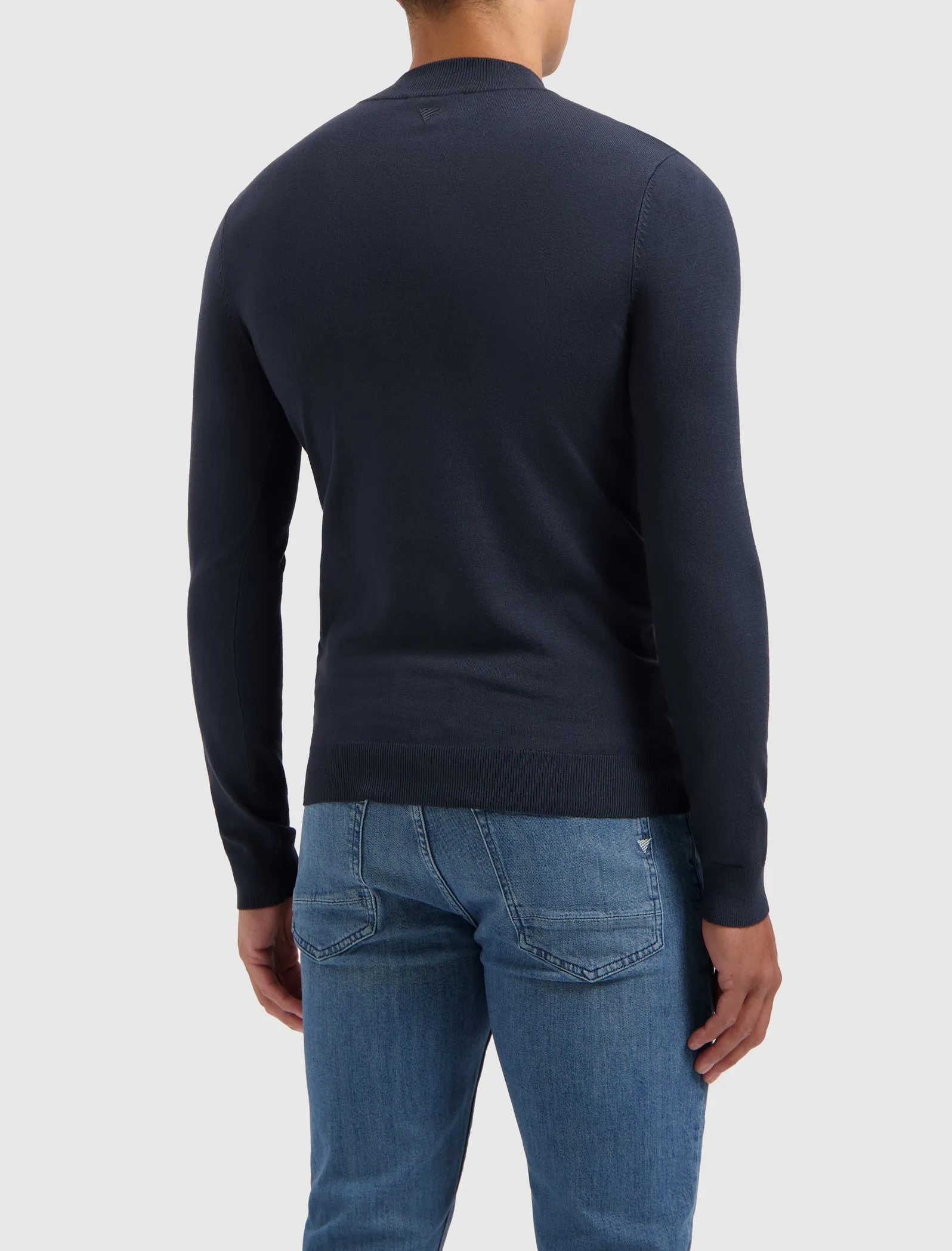 Essential Knitwear Halfzip Sweater | Navy