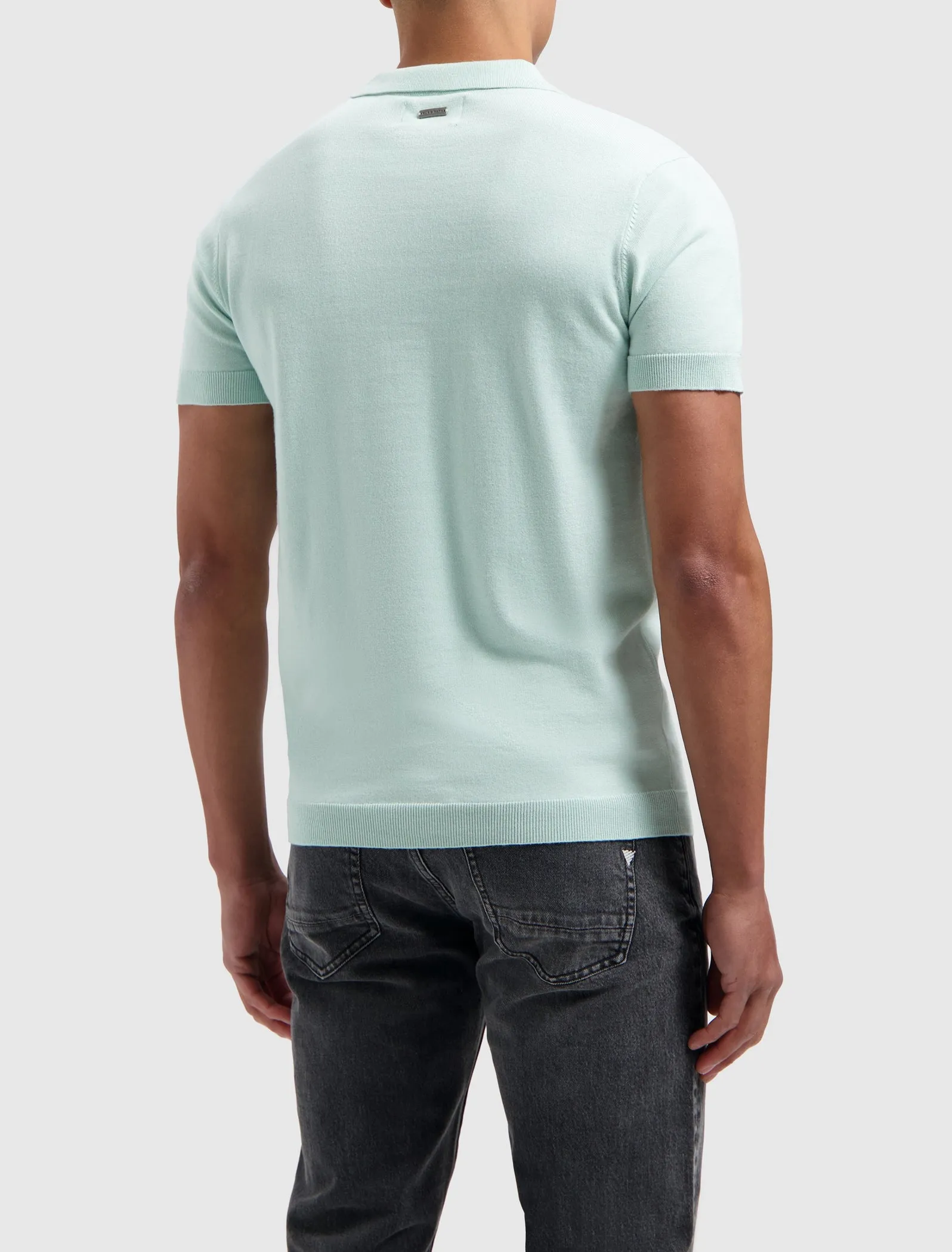 Essential Knitwear Polo | Mint