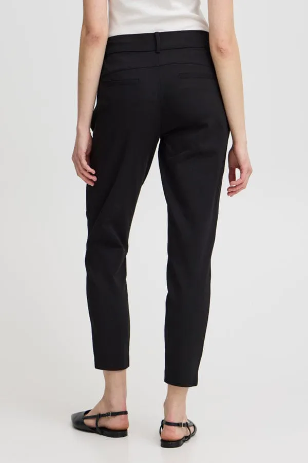 Fransa Tapered Trousers Black