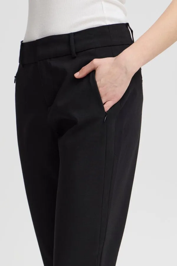 Fransa Tapered Trousers Black