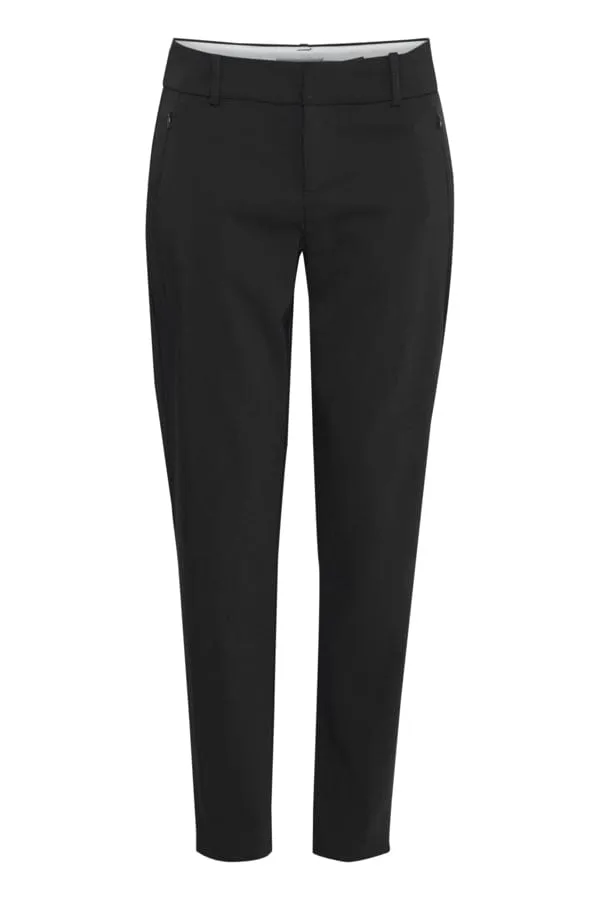 Fransa Tapered Trousers Black