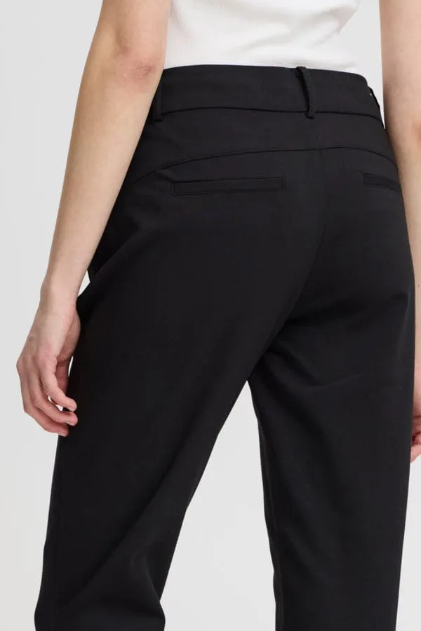 Fransa Tapered Trousers Black