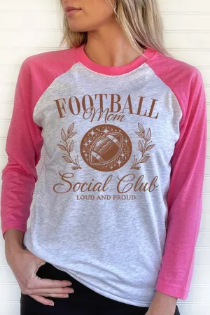 Game Day Football Mom Social Club Raglan