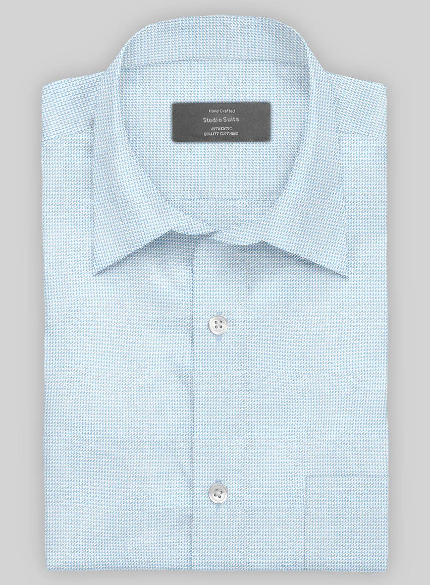 Italian Blue Nailhead Shirt