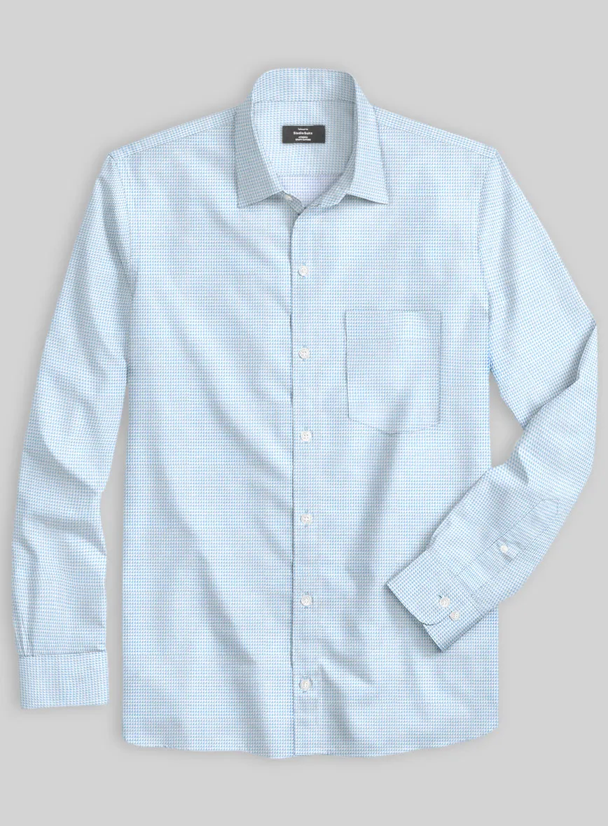 Italian Blue Nailhead Shirt