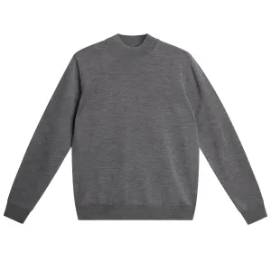 Korman Merino Turtle Neck Knit Mid Grey Melange - AW24