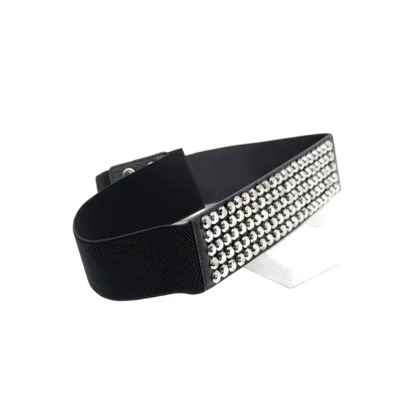 LIA - Women's Black Elastic Belt