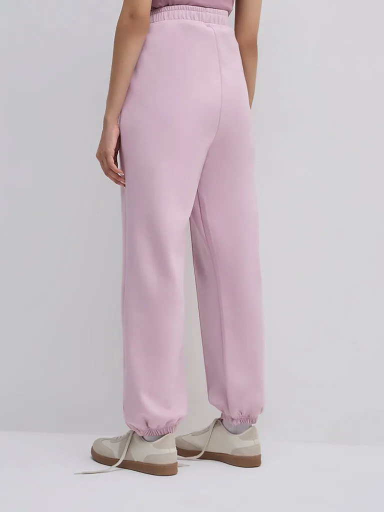 LOV Dusty Pink High-Rise Joggers