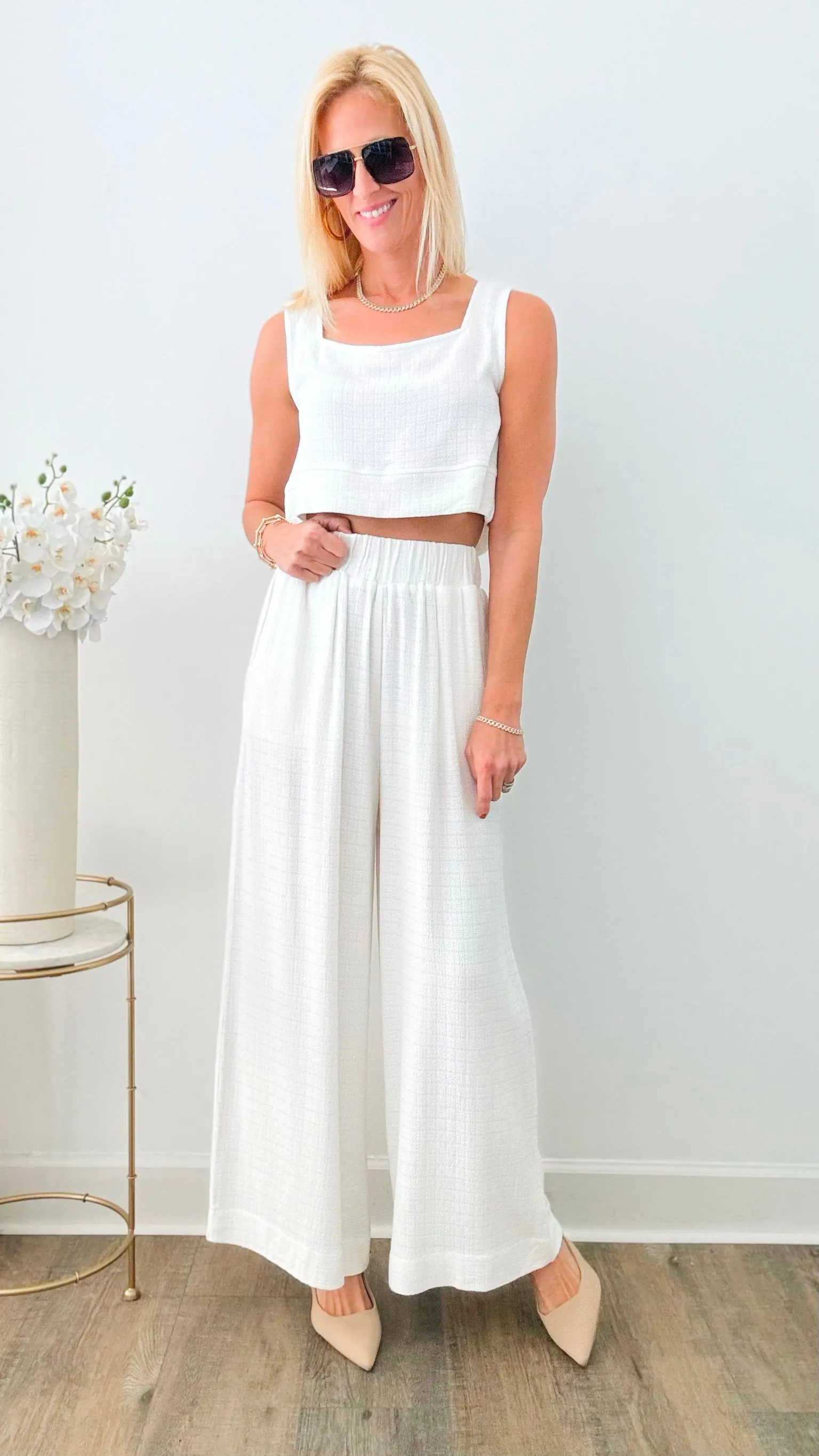 Lovely Linen Wide Leg Pants