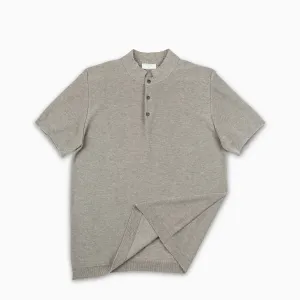 Maté polo tricot compact cotton (sand melange)