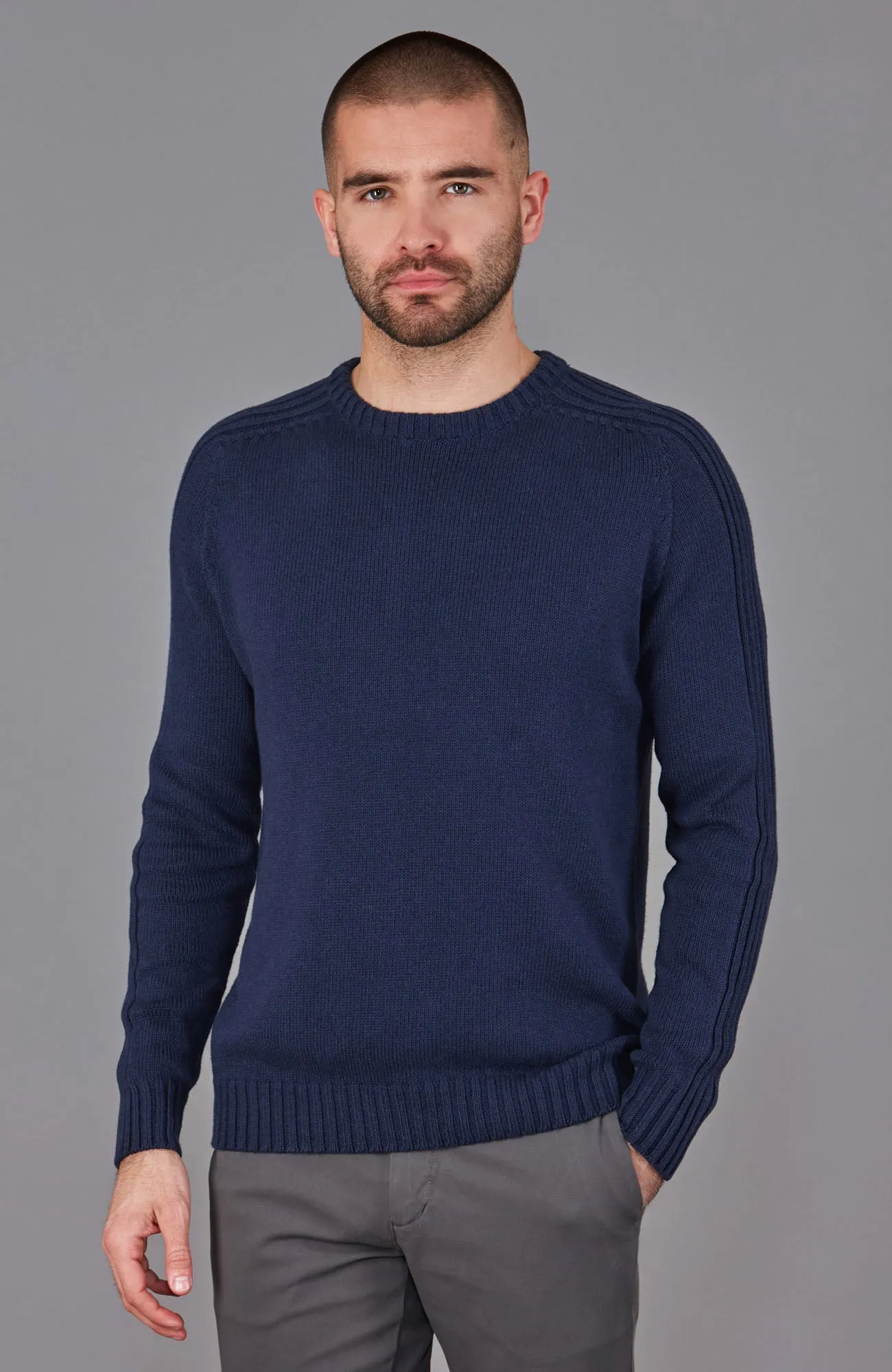 Mens Organic Cotton Crew Neck Jumper