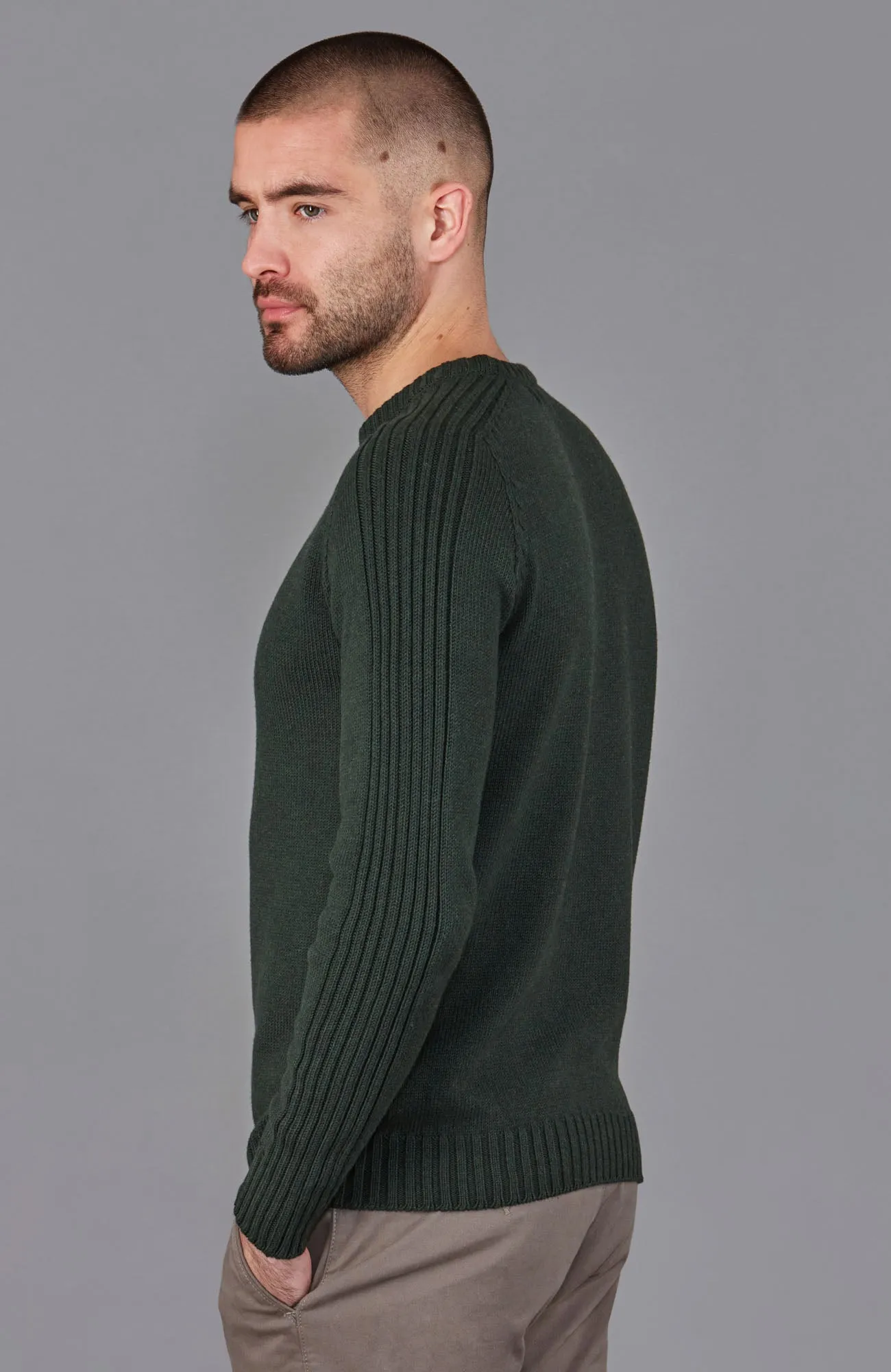 Mens Organic Cotton Crew Neck Jumper