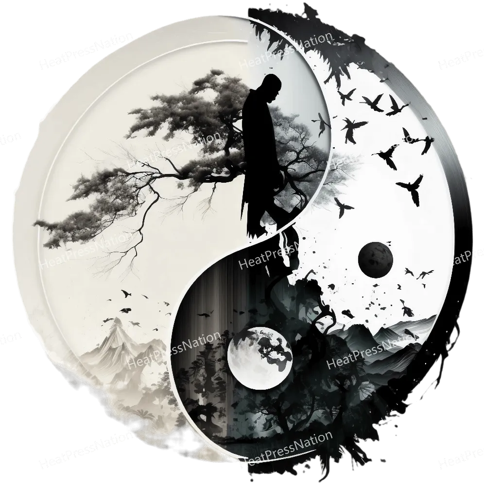 Monk Ying Yang Design