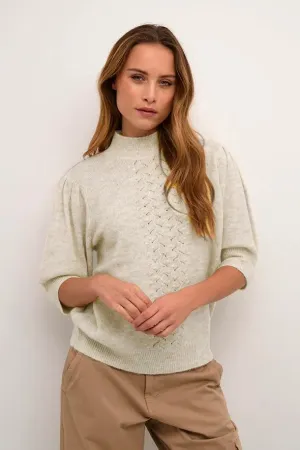 Myko Kimmy Pullover in Oyster Grey Melange