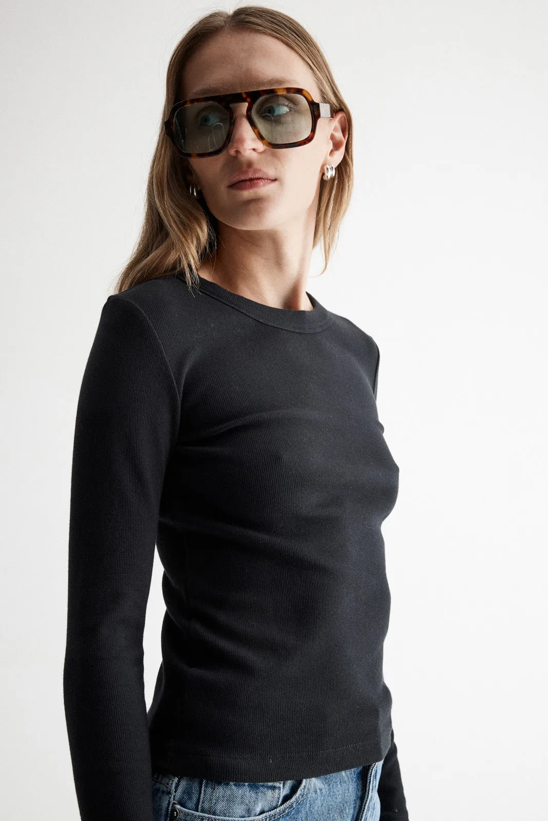 Nola Long Sleeve Top Black