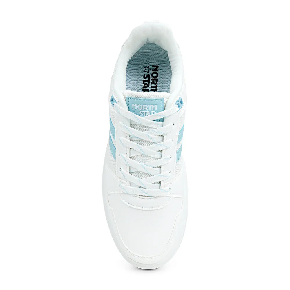 North Star REPLAY White Low-Top Lace-Up Sneaker for Women