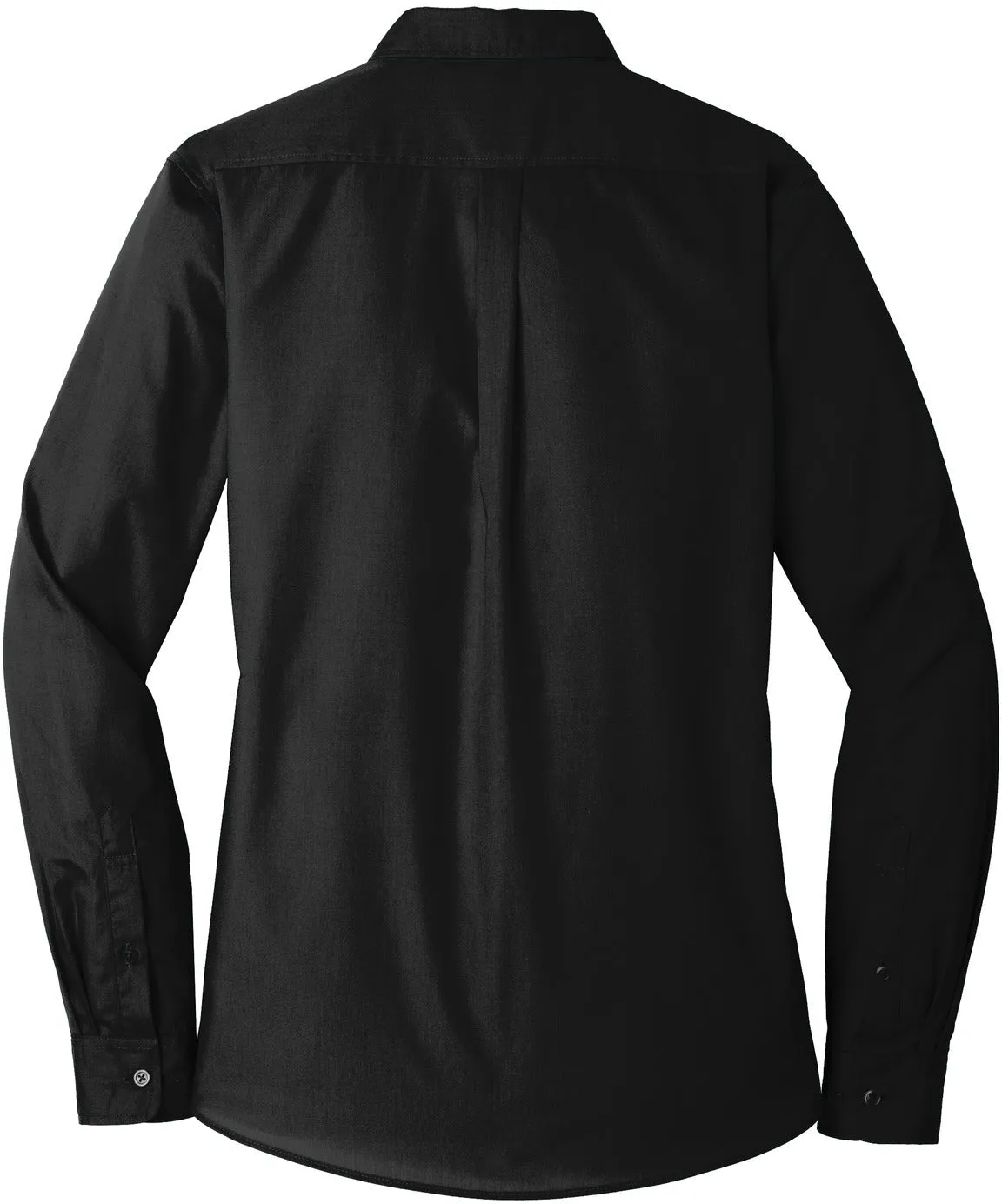 OUTLET-Port Authority Ladies Long Sleeve Carefree Poplin Shirt