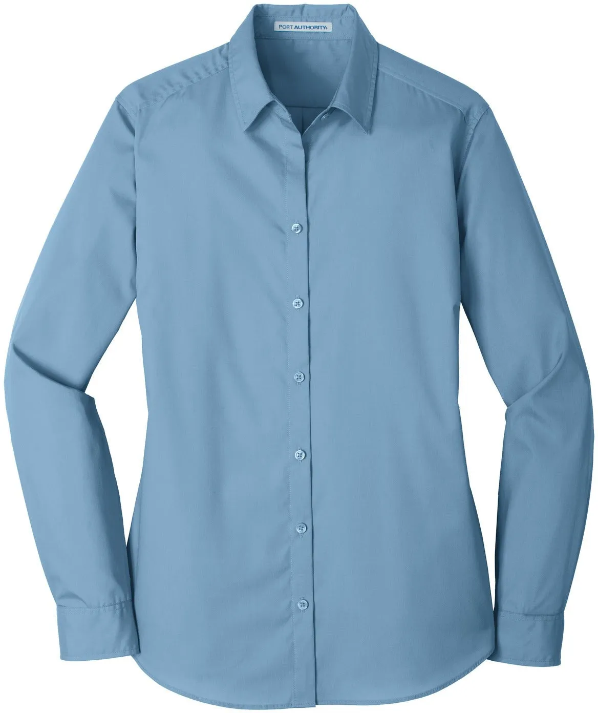 OUTLET-Port Authority Ladies Long Sleeve Carefree Poplin Shirt