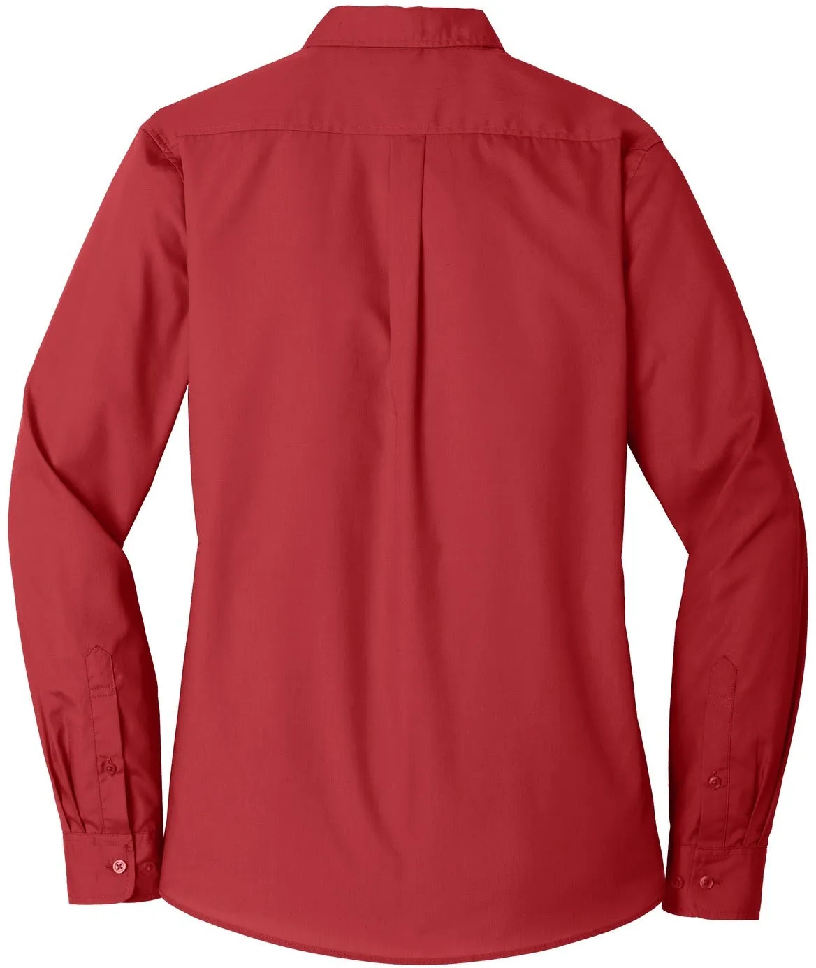 OUTLET-Port Authority Ladies Long Sleeve Carefree Poplin Shirt