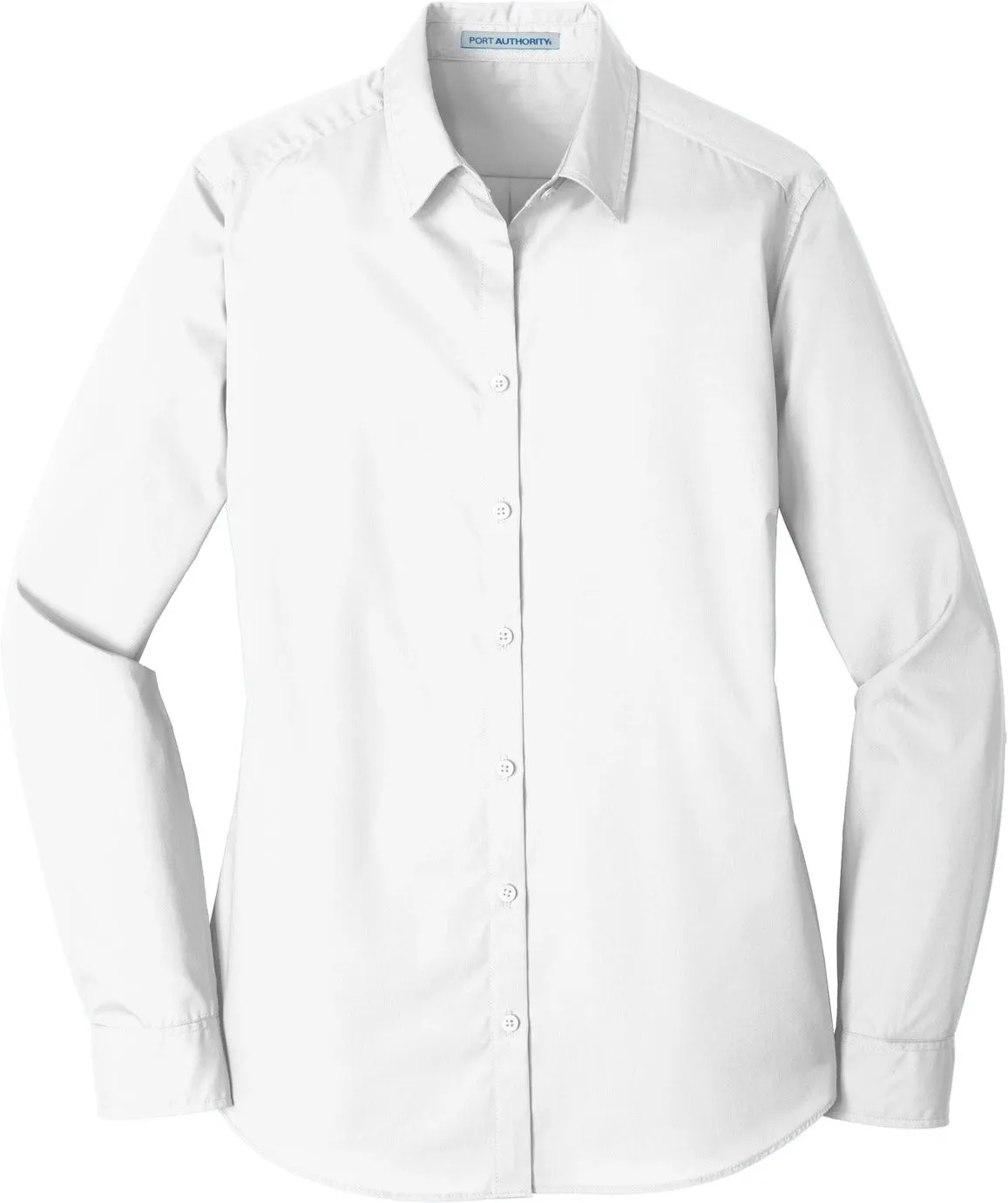 OUTLET-Port Authority Ladies Long Sleeve Carefree Poplin Shirt