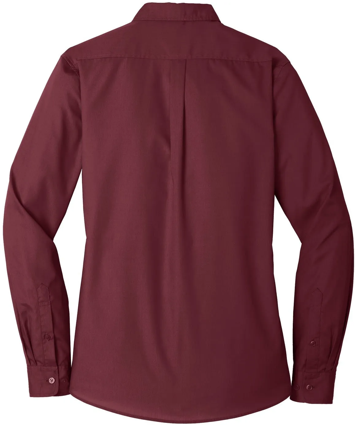 OUTLET-Port Authority Ladies Long Sleeve Carefree Poplin Shirt