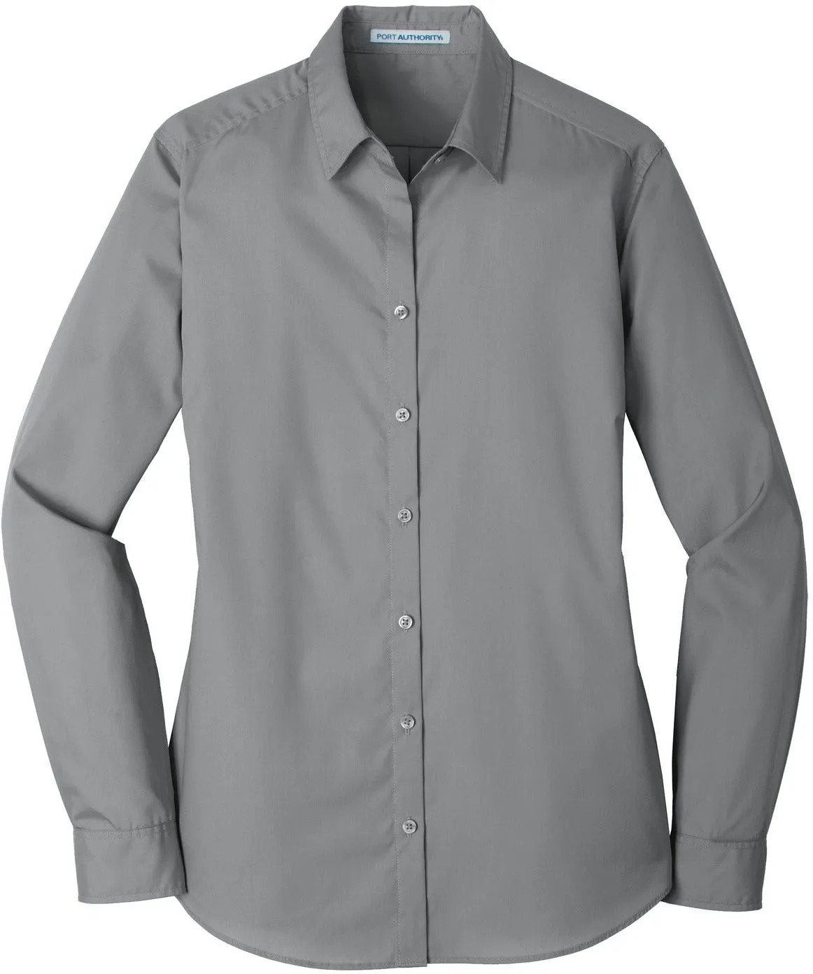 OUTLET-Port Authority Ladies Long Sleeve Carefree Poplin Shirt