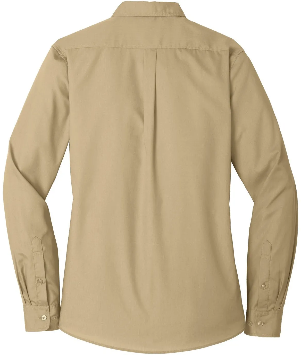 OUTLET-Port Authority Ladies Long Sleeve Carefree Poplin Shirt