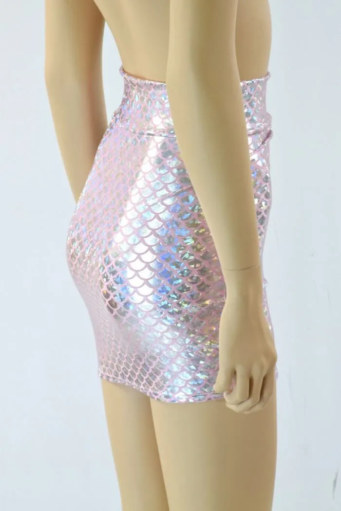 Pink Bodycon Mermaid Skirt