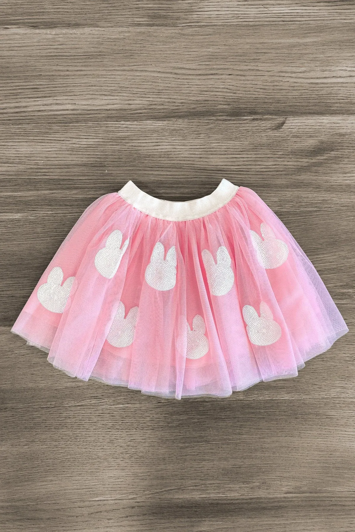 Pink Sequin Bunny Tutu Skirt