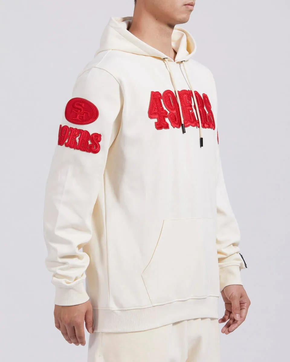 Pro Standard San Francisco 49ers Triple Tonal DK PO Hoodie-Eggshell