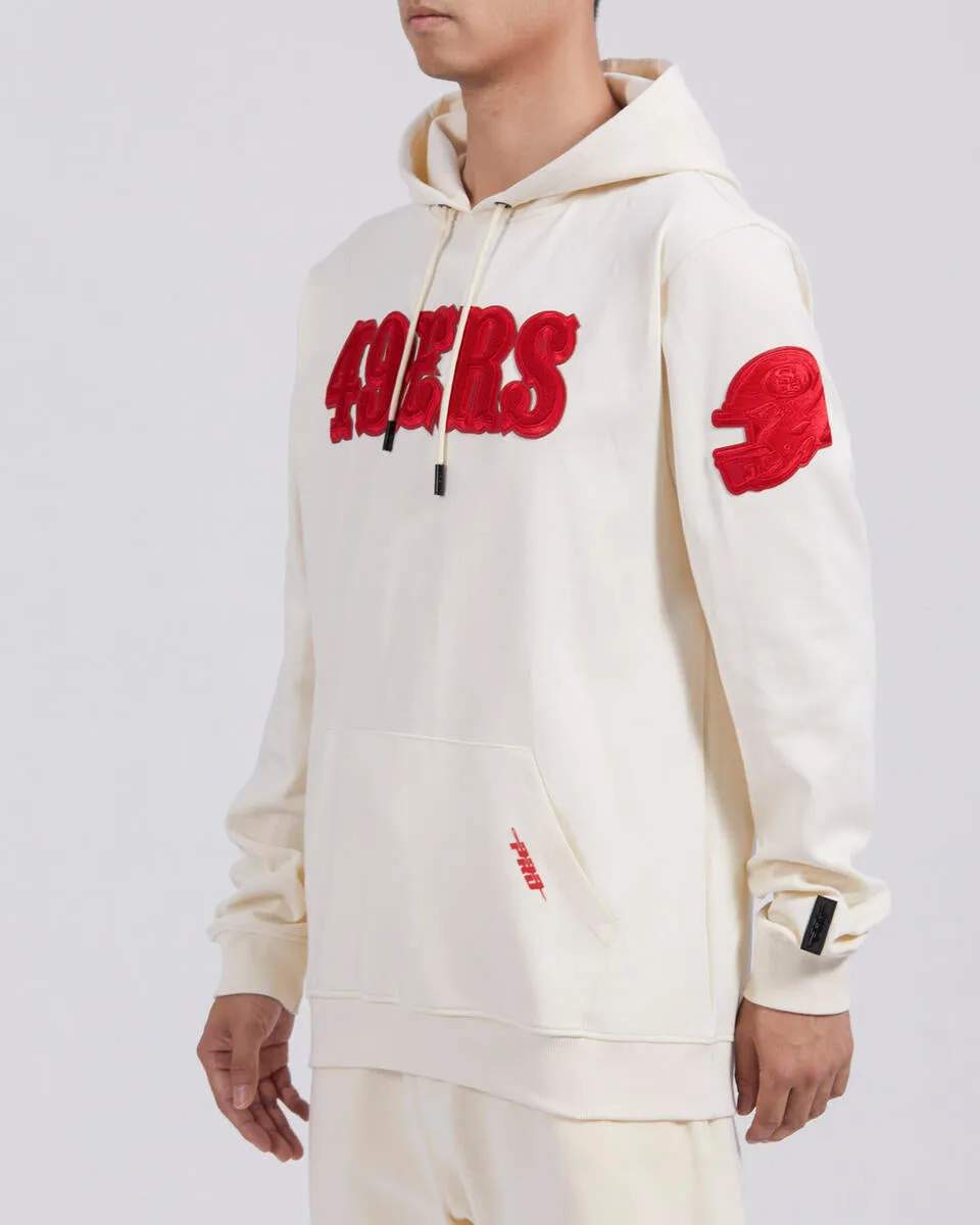 Pro Standard San Francisco 49ers Triple Tonal DK PO Hoodie-Eggshell