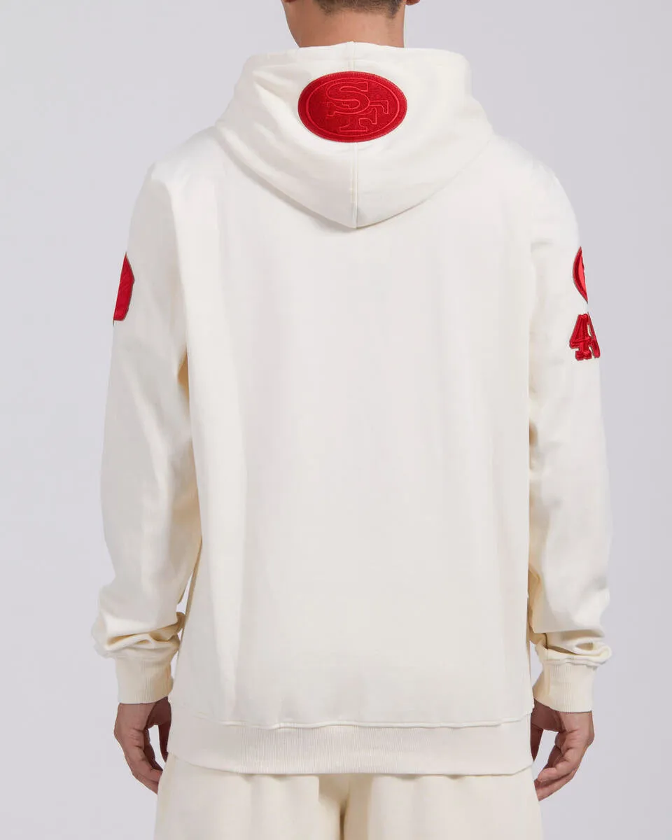 Pro Standard San Francisco 49ers Triple Tonal DK PO Hoodie-Eggshell