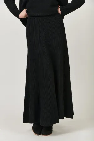 RE-48 Knit Skirt in Black